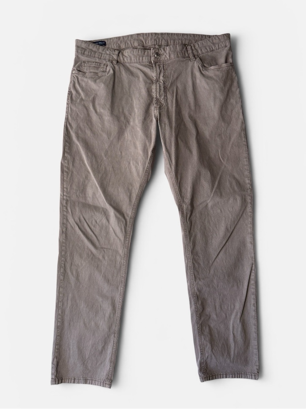 Peter Millar mens 40x32 gray crown crafted 5-pocket washed pants EUC